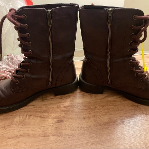 Ladies combat style boots - Picture 3 of 5